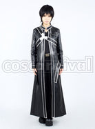 sao Kirito Kazuto Kirigaya Black cosplay costume from Sword Art Online, front view 2