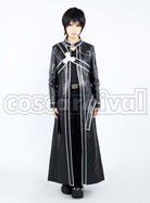 sao Kirito Kazuto Kirigaya Black cosplay costume from Sword Art Online, front view 2
