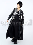 sao Kirito Kazuto Kirigaya Black cosplay costume from Sword Art Online, front view 4
