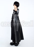 sao Kirito Kazuto Kirigaya Black cosplay costume from Sword Art Online, side view 3
