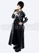 sao Kirito Kazuto Kirigaya Black cosplay costume from Sword Art Online, side view 4