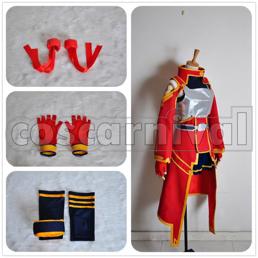 sao Silica Keiko Ayano cosplay costume from Sword Art Online, front view 2