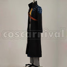 Kirito sao Kirito Kazuto Kirigaya The Black Swordsman cosplay costume from Sword Art Online, side view