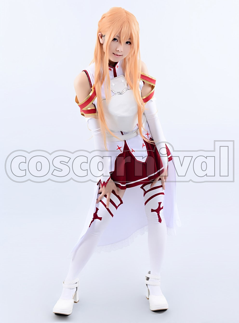 sao Asuna Asuna Yuuki Battle Outfit cosplay costume from Sword Art Online, front view