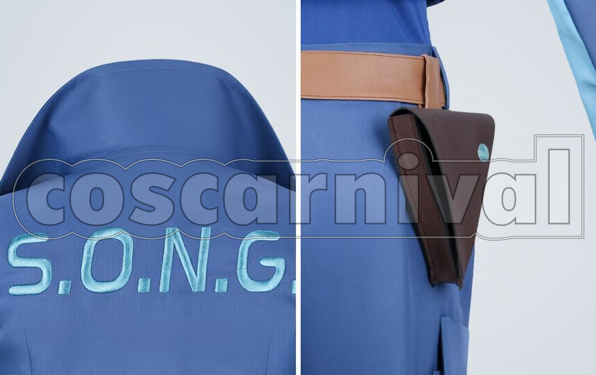 Chris Yukine S.O.N.G. Uniform Cosplay cosplay costume from Symphogear XV, detail-3