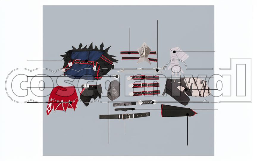 Berseria Velvet Crowe Cosplay cosplay costume from Tales of, set view