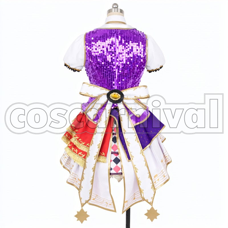 Cinderella Girls Starlight Stage 2nd Anniversary Rin Shibuya Uzuki Shimamura Mio Honda cosplay costume from THE IDOLM STER, back view