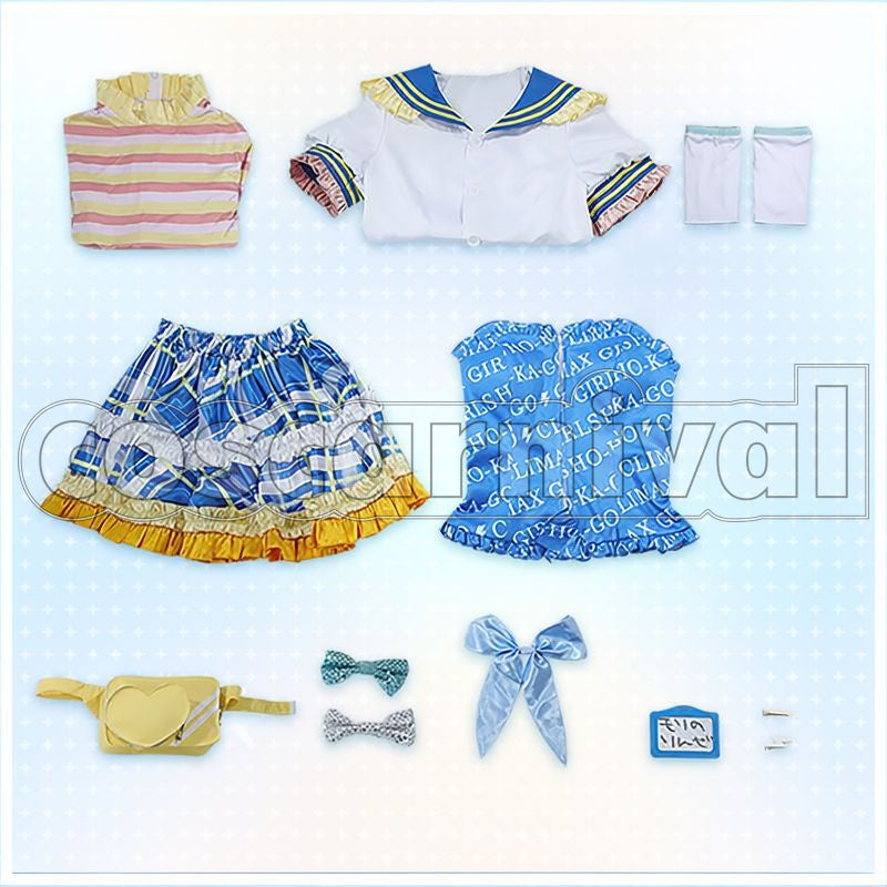 IDOLM@STER SHINY COLORS Rinze Morino Exciteen Collection Flowers Are Live Outfit Cosplay cosplay costume from THE, set view