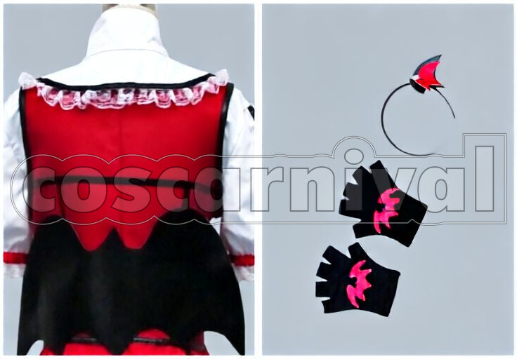 Idolmaster 2 Miki Hoshii My Dear Vampire Cosplay cosplay costume from The, miki hoshii my dear vampire 10591 back view