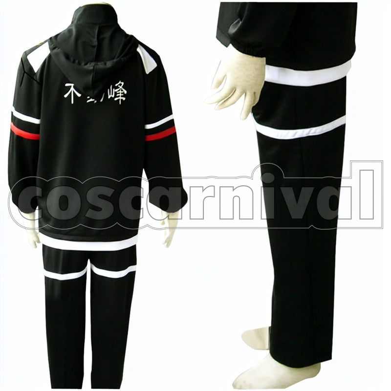 of Tennis Fudomine Junior High Jersey Winter cosplay costume from The New Prince, back view