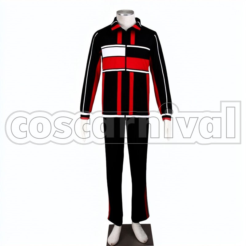 of Tennis Kunimitsu Tezuka Shusuke Fuji U-17 Jersey Winter cosplay costume from The New Prince, front view