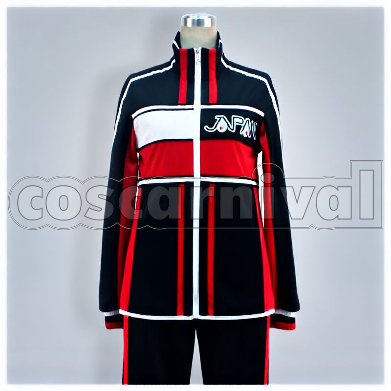 Prince of Tennis U-17 Selection Black Jersey 2-Piece Set Cosplay cosplay costume from The, selection black jersey 2 piece set 23967 front view 1