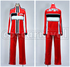 Prince of Tennis U-17 Selection Red Jersey 2-Piece Set Cosplay cosplay costume from The, selection red jersey 2 piece set 23964 detail view 1
