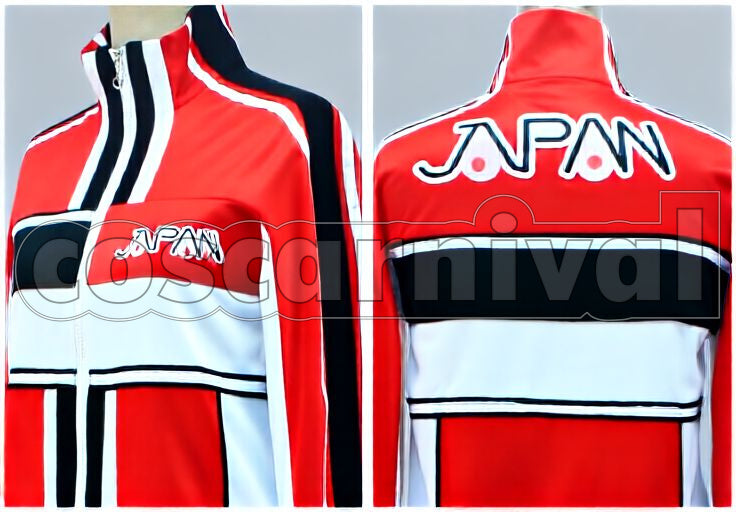 Prince of Tennis U-17 Selection Red Jersey 2-Piece Set Cosplay cosplay costume from The, selection red jersey 2 piece set 23966 detail view 2