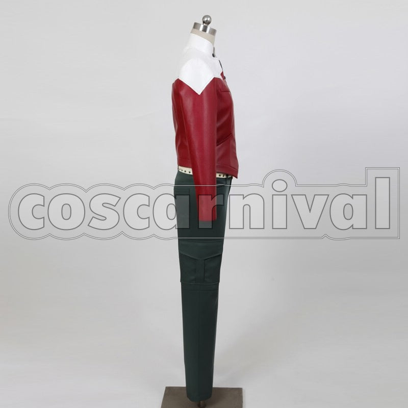 Brooks Jr. cosplay costume from Tiger Bunny Barnaby, side view 2