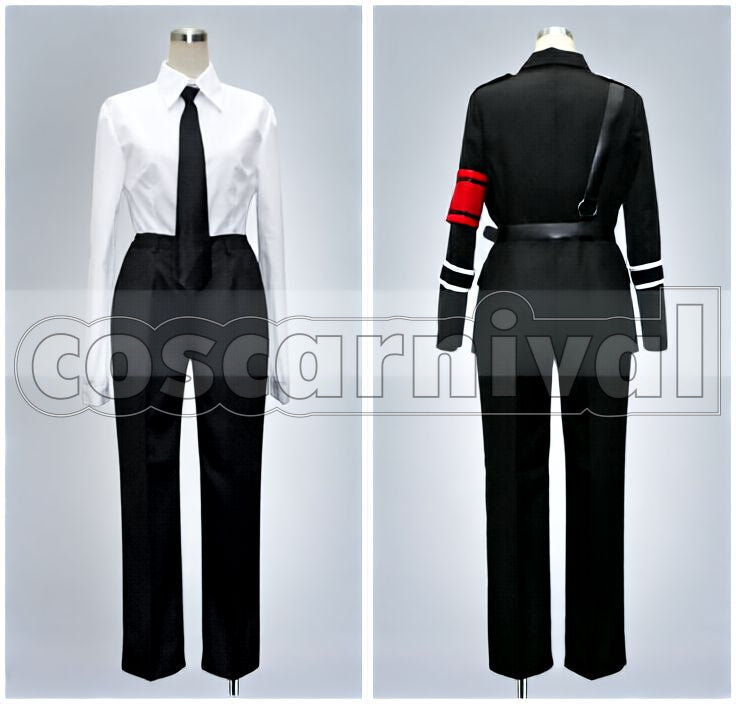 Chi Shiki Black Military Uniform Cosplay cosplay costume from Togainu no, detail-3
