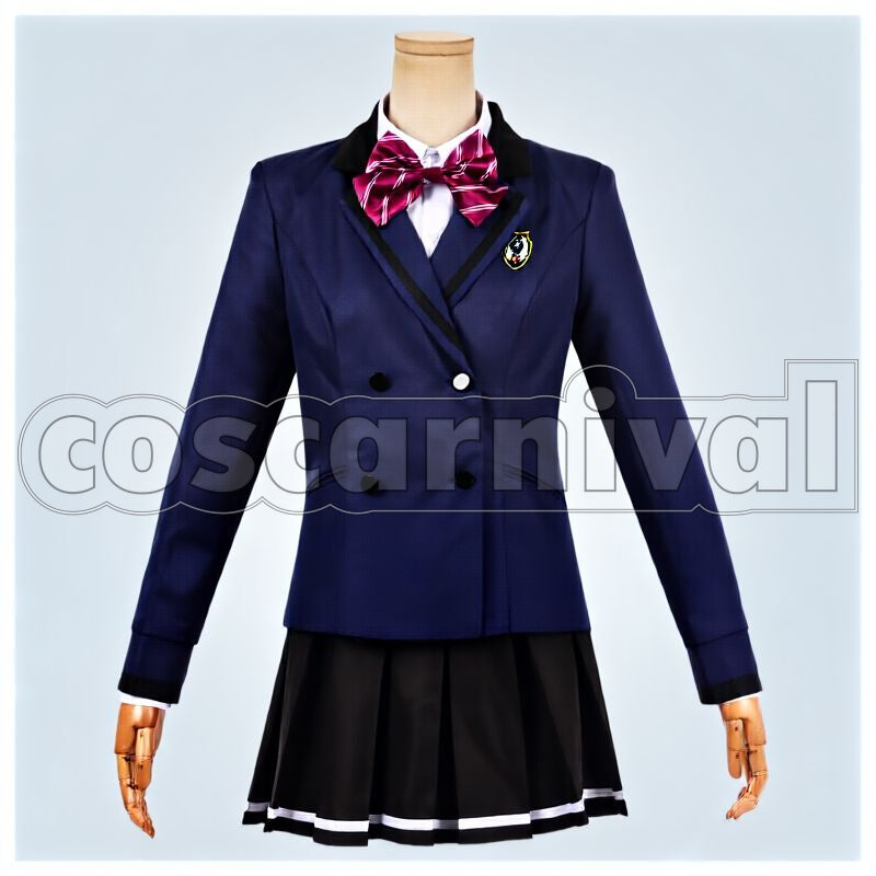 Girl's Side 4th Heart Michiru Hanatsubaki Habataki Academy Girls' School Uniform Cosplay cosplay costume from Tokimeki Memorial, front view 1