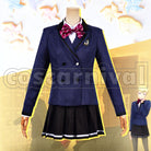 Girl's Side 4th Heart Michiru Hanatsubaki Habataki Academy Girls' School Uniform Cosplay cosplay costume from Tokimeki Memorial, front view 2