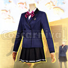 Girl's Side 4th Heart Michiru Hanatsubaki Habataki Academy Girls' School Uniform Cosplay cosplay costume from Tokimeki Memorial, front view 3