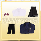 Girl's Side 4th Heart Michiru Hanatsubaki Habataki Academy Girls' School Uniform Cosplay cosplay costume from Tokimeki Memorial, set view
