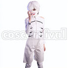 White Kaneki Ken Kaneki Kaneki Centipede cosplay costume from Tokyo Ghoul, front view 2
