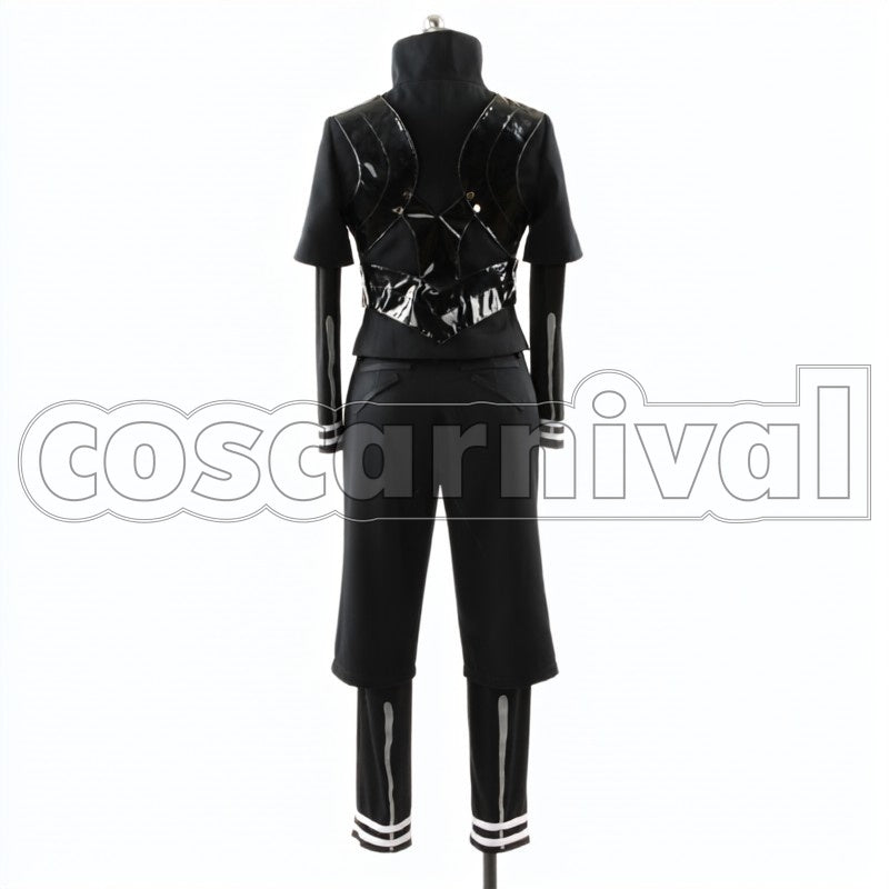 Kaneki Centipede Black cosplay costume from Tokyo Ghoul Ken, back view