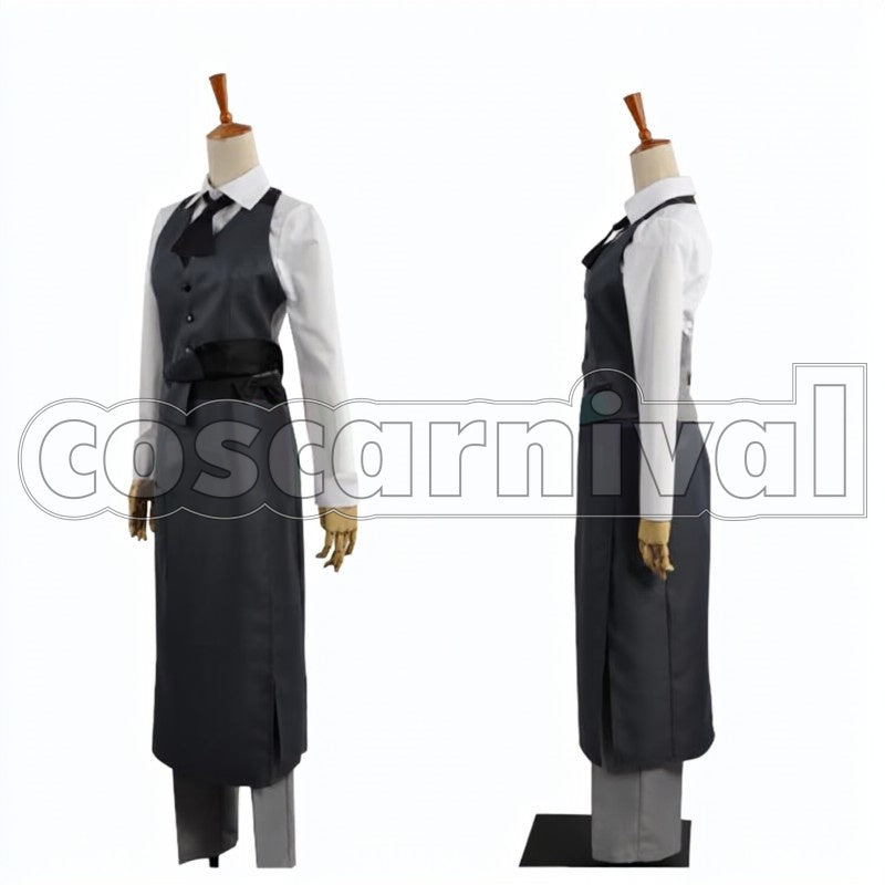 Kaneki Kaneki Centipede Part-time Cafe cosplay costume from Tokyo Ghoul Ken, front view 2