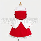 Reimu Hakurei cosplay costume from Touhou Project, back view