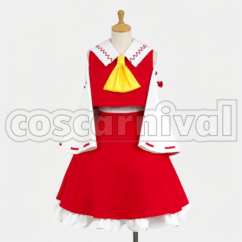 Reimu Hakurei cosplay costume from Touhou Project, front view
