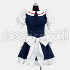 Sakuya Izayoi cosplay costume from Touhou Project, back view