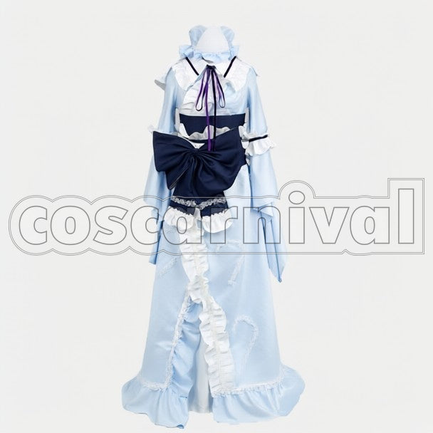 Yuyuko Saigyouji cosplay costume from Touhou Project, front view