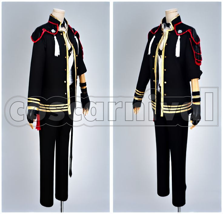 Akashi Kuniyuki Front Lines Cosplay cosplay costume from Touken Ranbu, front view 2