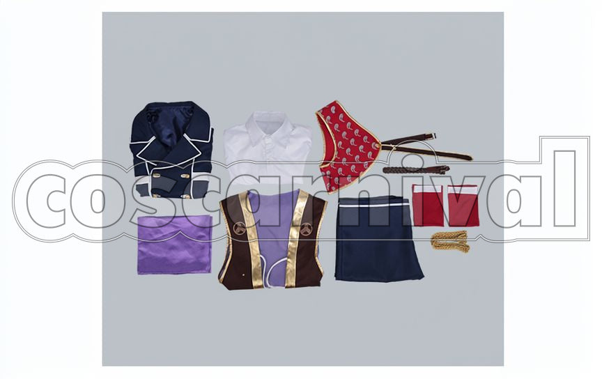 Gotou Toushirou Kiwame Cosplay cosplay costume from Touken Ranbu, set view