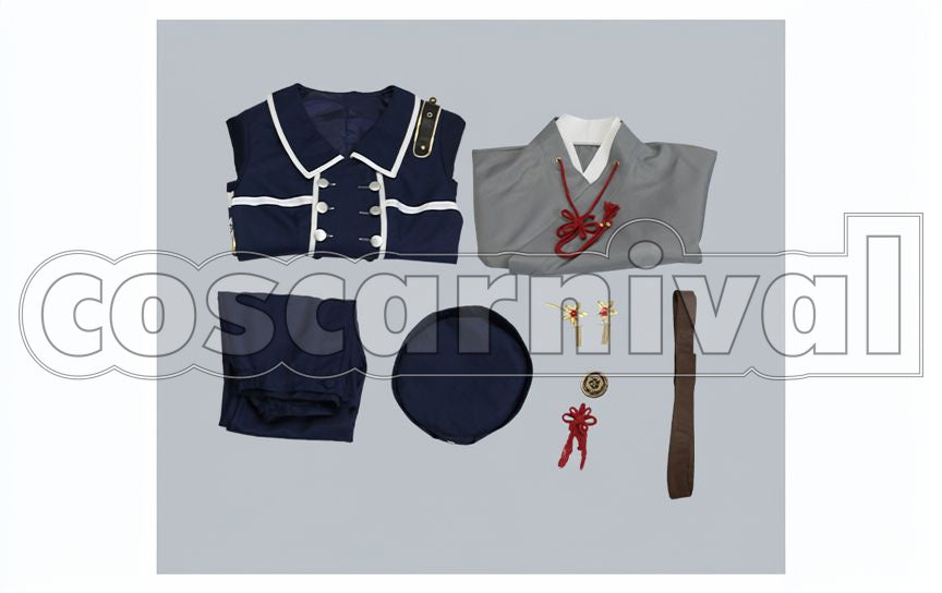 Hakusan Yoshimitsu Cosplay cosplay costume from Touken Ranbu, set view