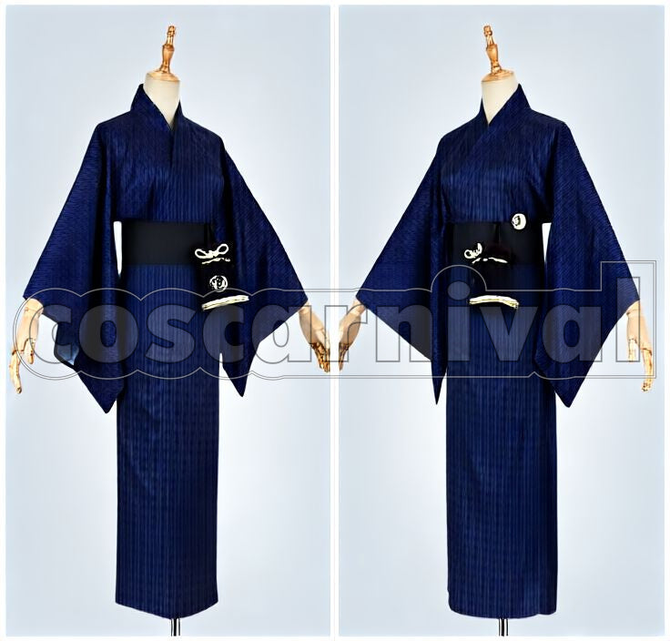 Light Version Atsushi Toushirou Yukata Cosplay cosplay costume from Touken Ranbu, front view 2