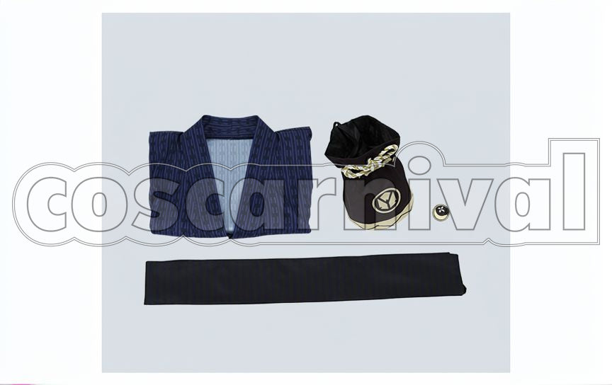Light Version Atsushi Toushirou Yukata Cosplay cosplay costume from Touken Ranbu, set view