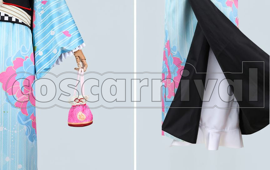Light Version Midare Toushirou Yukata Cosplay cosplay costume from Touken Ranbu, detail-4