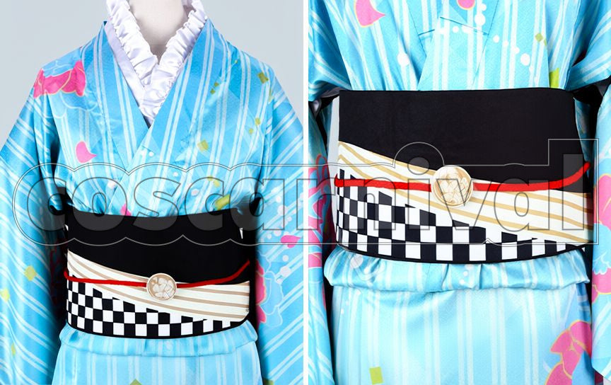Light Version Midare Toushirou Yukata Cosplay cosplay costume from Touken Ranbu, detail-5