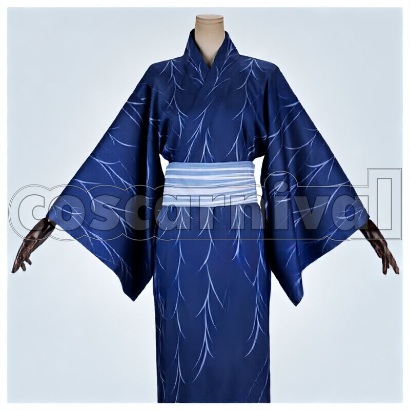Light Version Nikkari Aoe Yukata Cosplay cosplay costume from Touken Ranbu, front view 1