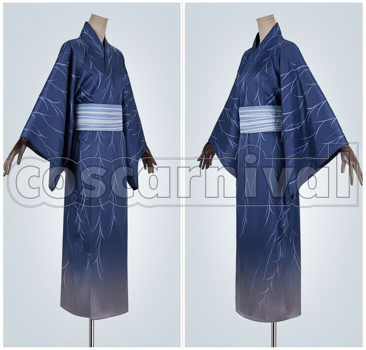 Light Version Nikkari Aoe Yukata Cosplay cosplay costume from Touken Ranbu, front view 2