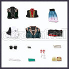 Shizuka no Umi no Paraiso Buzen Gou Cosplay cosplay costume from Touken Ranbu Musical, set view