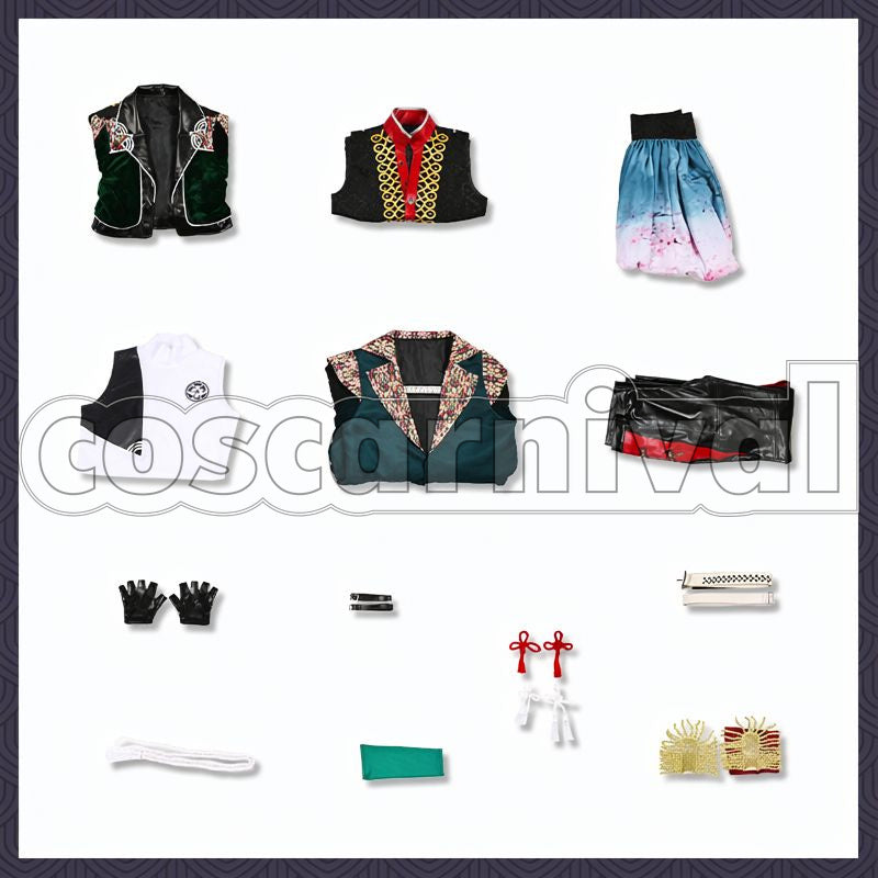Shizuka no Umi no Paraiso Buzen Gou Cosplay cosplay costume from Touken Ranbu Musical, set view