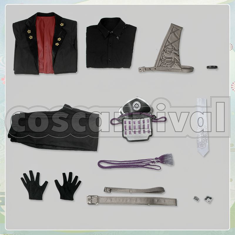 New Touken Danshi Tachi Jikkyuu Mitsutada Cosplay cosplay costume from Touken Ranbu, set view