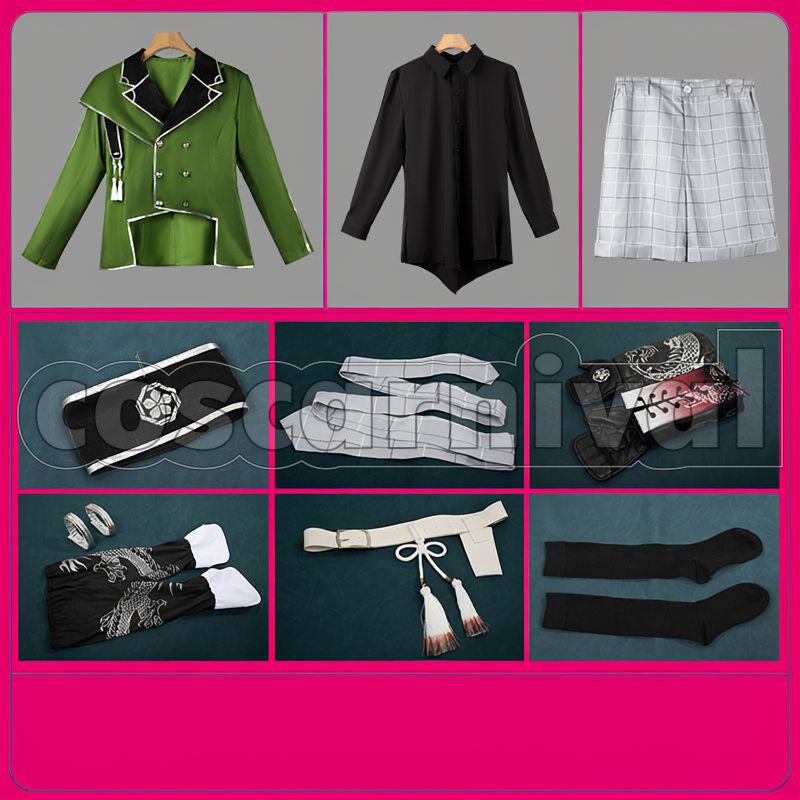 New Touken Danshi Tantou Kurikara Gou Cosplay cosplay costume from Touken Ranbu, set view