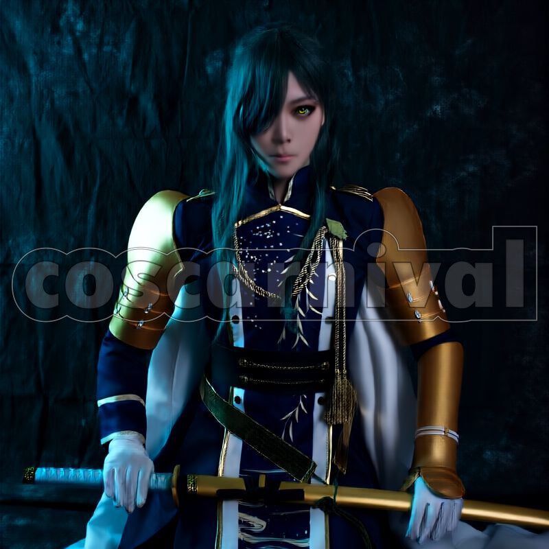 Nikkari Aoe Kiwame Cosplay cosplay costume from Touken Ranbu, front view 1