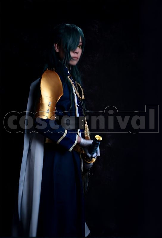Nikkari Aoe Kiwame Cosplay cosplay costume from Touken Ranbu, side view
