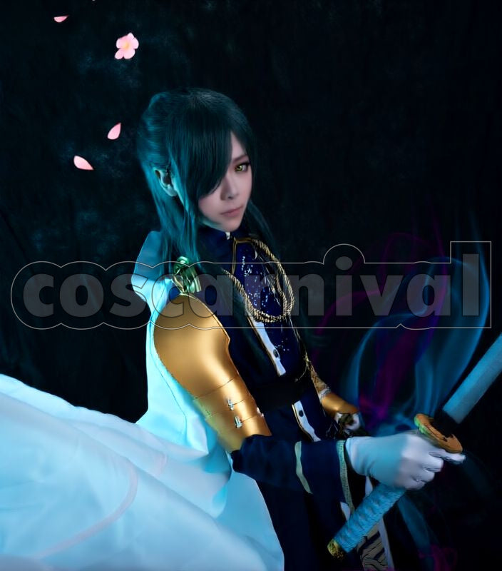 Nikkari Aoe Kiwame Cosplay cosplay costume from Touken Ranbu, front view 2