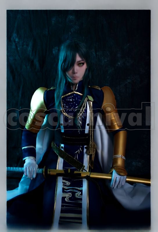 Nikkari Aoe Kiwame Cosplay cosplay costume from Touken Ranbu, front view 3