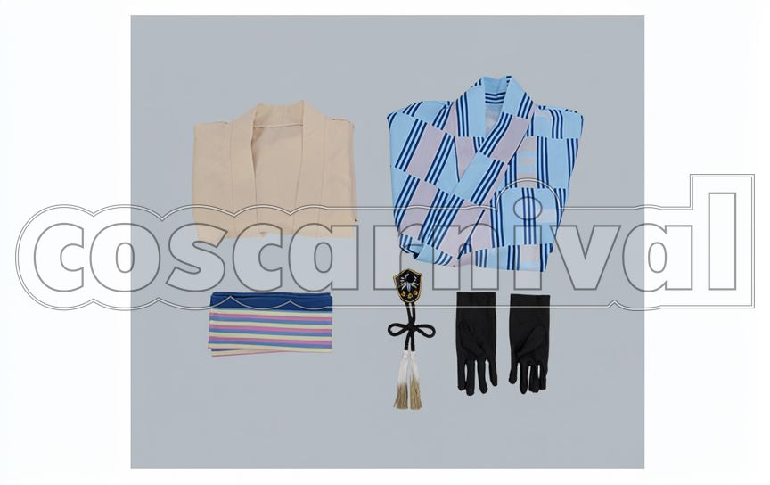 Oedo Onsen Higekiri Cosplay cosplay costume from Touken Ranbu, set view