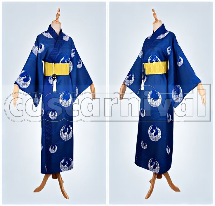 Oedo Onsen Tsurumaru Kuninaga Cosplay cosplay costume from Touken Ranbu, front view 2